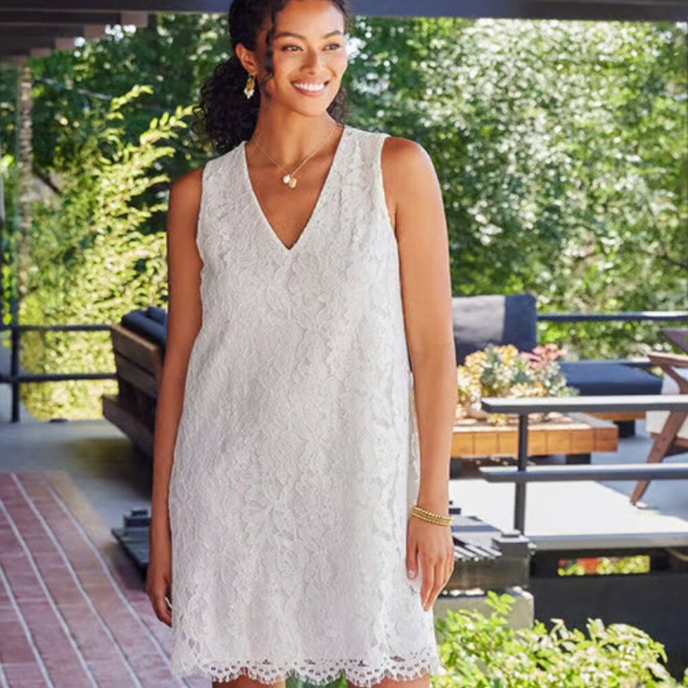 Karen Kane Cream Lace Dress - Small - NEW